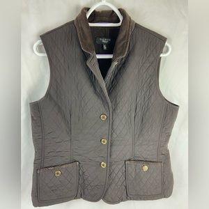 Talbots Black Vest Size Medium